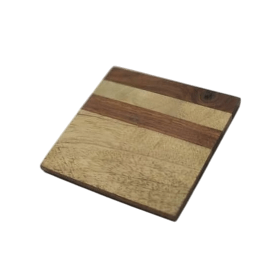 WOOD COASTER SQUARE SHAPE (POLISH)